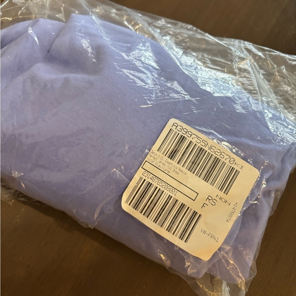 Denim & Co Essentials Perfect Jersey Midi Dress Sz XL Violet - Picture 6 of 7